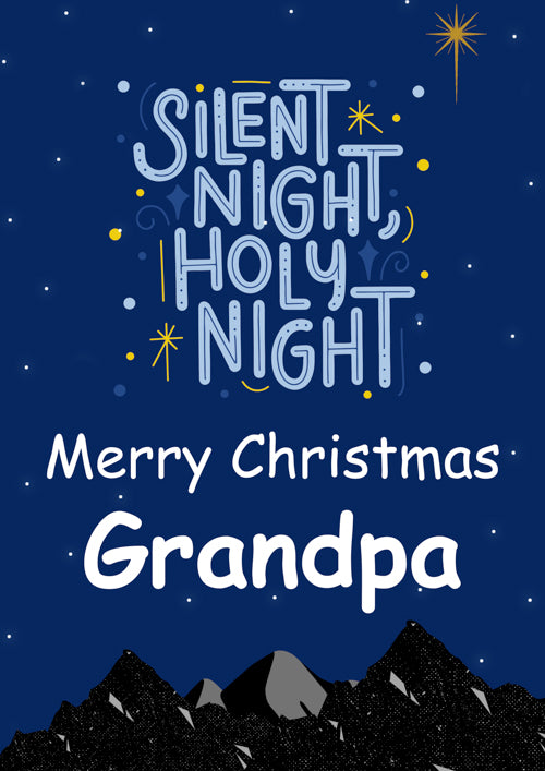 Grandpa Christmas Card Personalisation