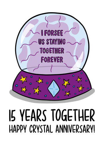 15th Anniversary Card Personalisation