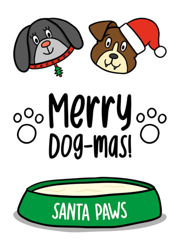 Pet Dog Christmas Card Personalisation