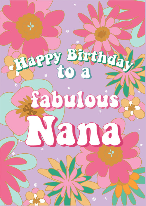 Nana Birthday Card Personalisation
