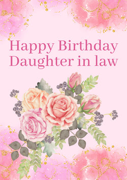 Daughter In Law Birthday Cards Card
