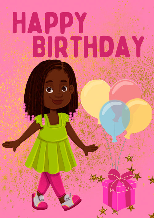 General Girl Birthday Card Personalisation