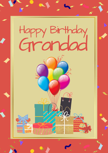 Grandad Birthday Card Personalisation