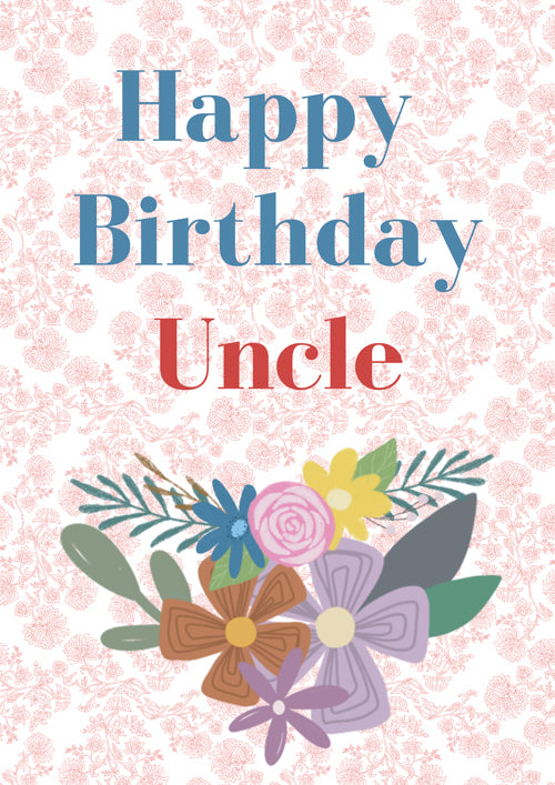 Uncle Birthday Card Personalisation