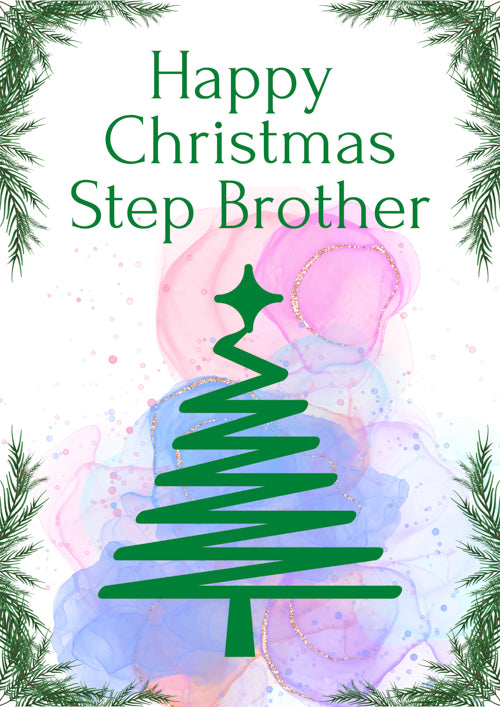 Step Brother Christmas Card Personalisation