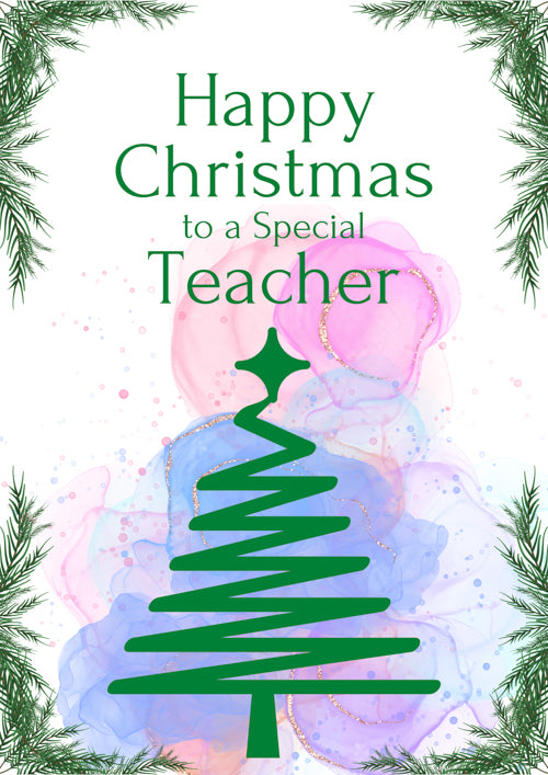 Special Teacher Christmas Card Personalisation
