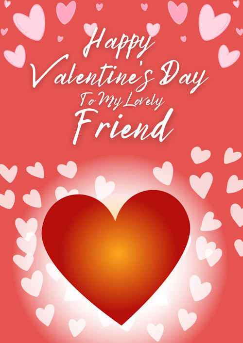 Friend Valentines Day Card Personalisation