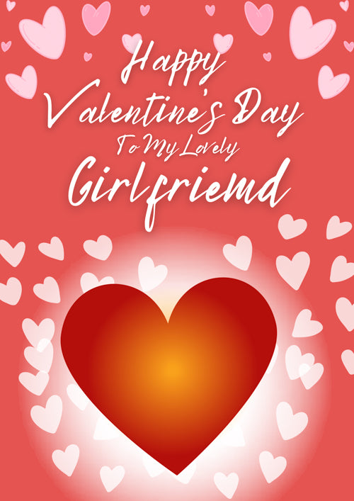 Girlfriend Valentines Day Card Personalisation