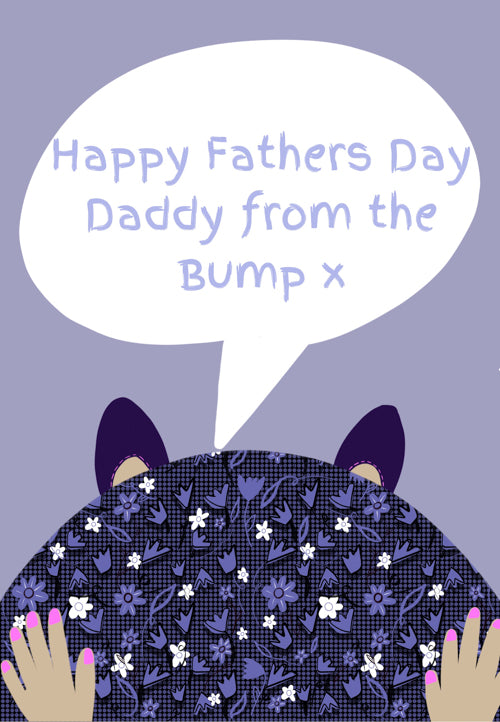 From The Bump Daddy Fathers Day Card Personalisation