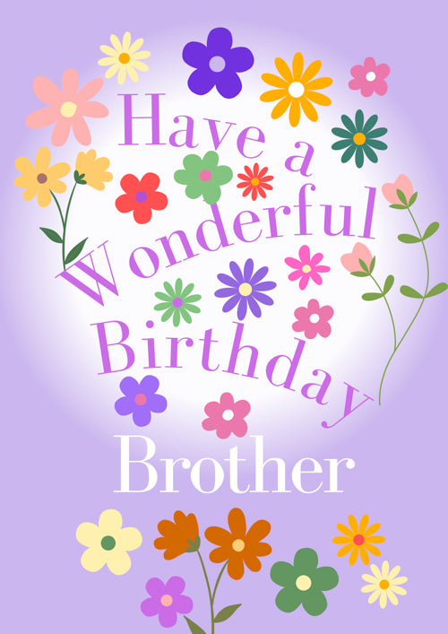 Brother Birthday Card Personalisation