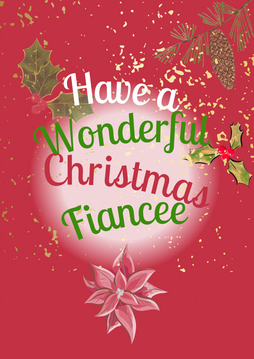 Fiancee Christmas Card Personalisation