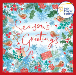 Charity Christmas Card (In Irish & English) - Box / Irish Cancer Society ICS & Seasons Greetings
