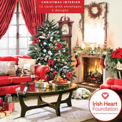Charity Christmas Card - Box of 12 / Irish Heart Foundation IHT - Pets on Couch