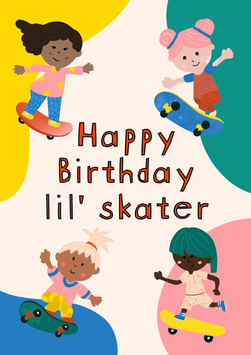 Kids Girl Birthday Card Personalisation
