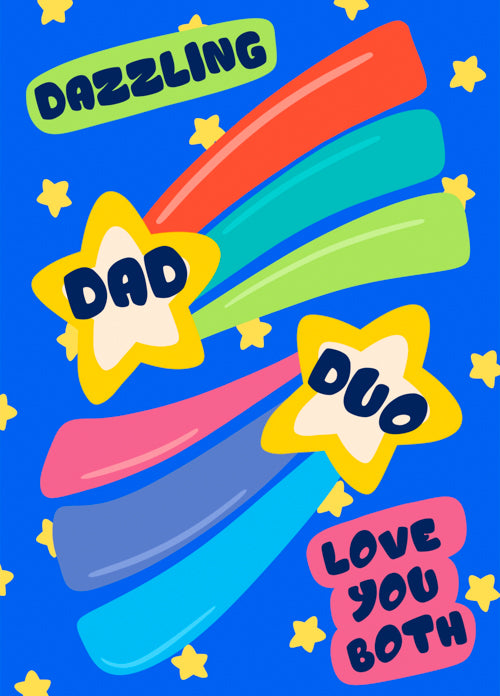 Both Of You Dad Fathers Day Card Personalisation