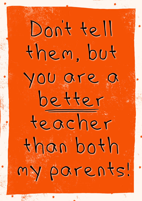 Teacher Card Personalisation