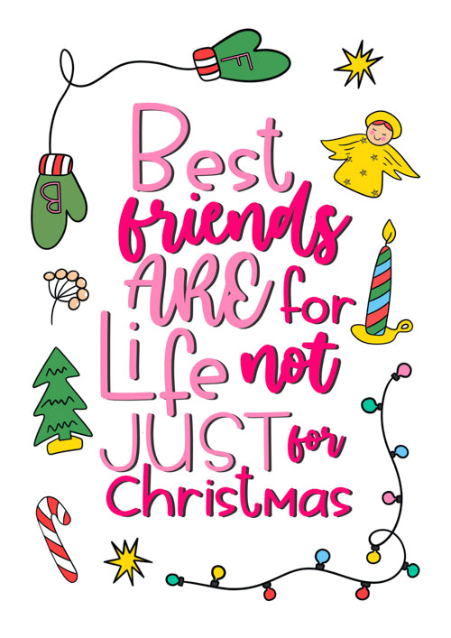 Friends Christmas Card Personalisation