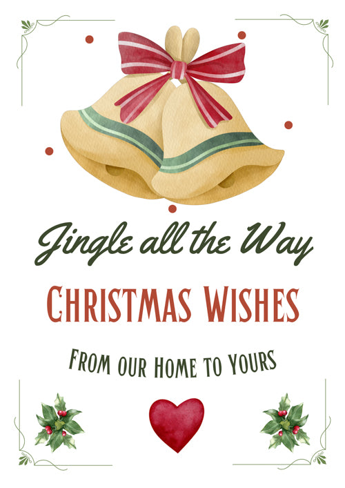 From Our Home To Yours Christmas Card Personalisation