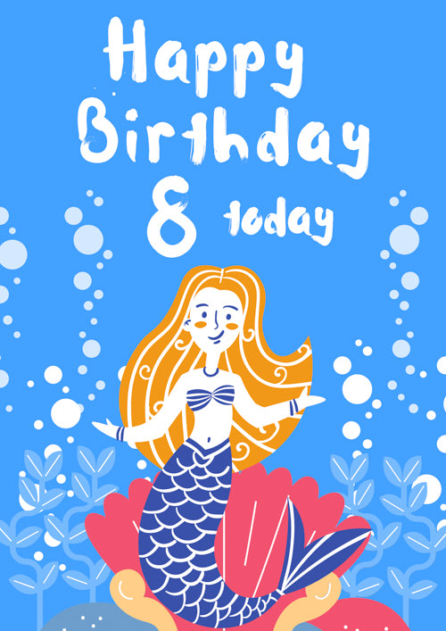 8th Birthday Card Personalisation
