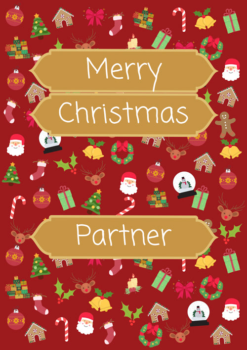 Partner Christmas Card Personalisation