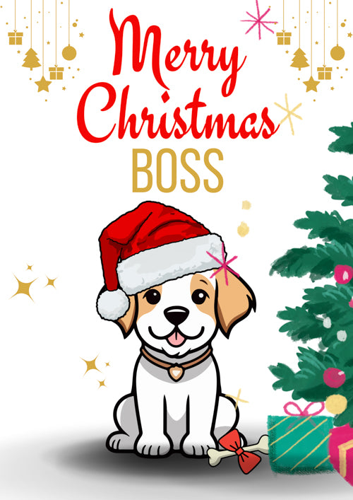 Boss Christmas Card Personalisation