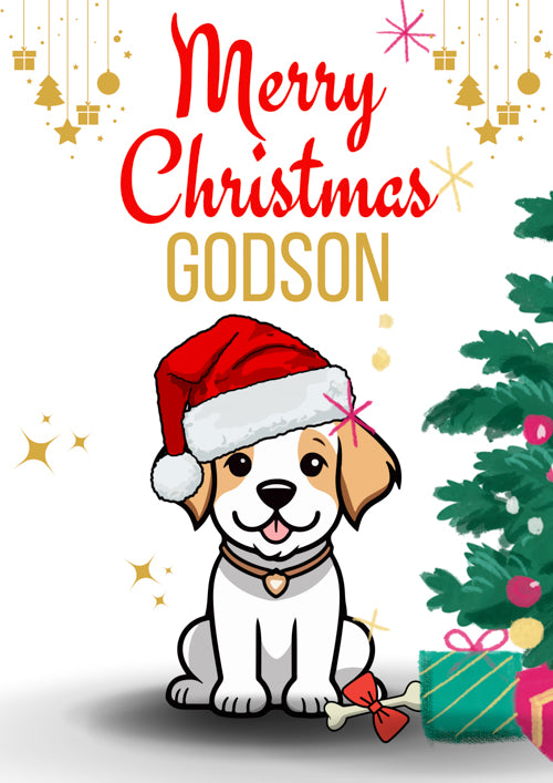 Godson Christmas Card Personalisation