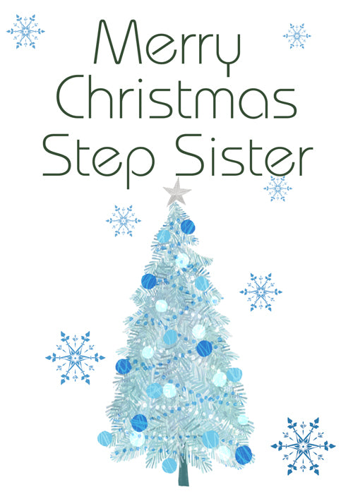 Step Sister Christmas Card Personalisation