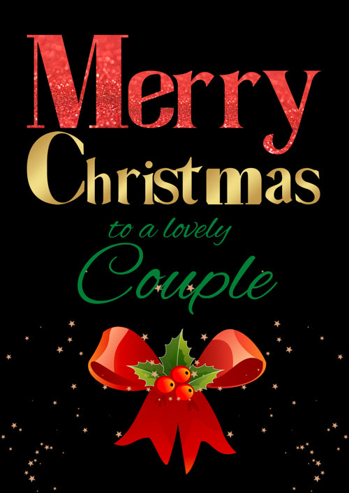 Couple Christmas Card Personalisation