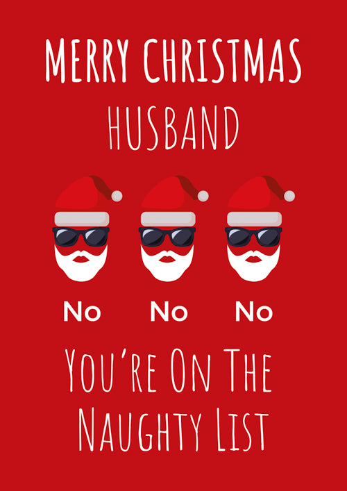 Husband Christmas Card Personalisation