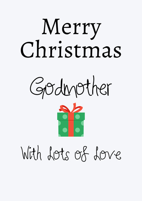 Godmother Christmas Card Personalisation