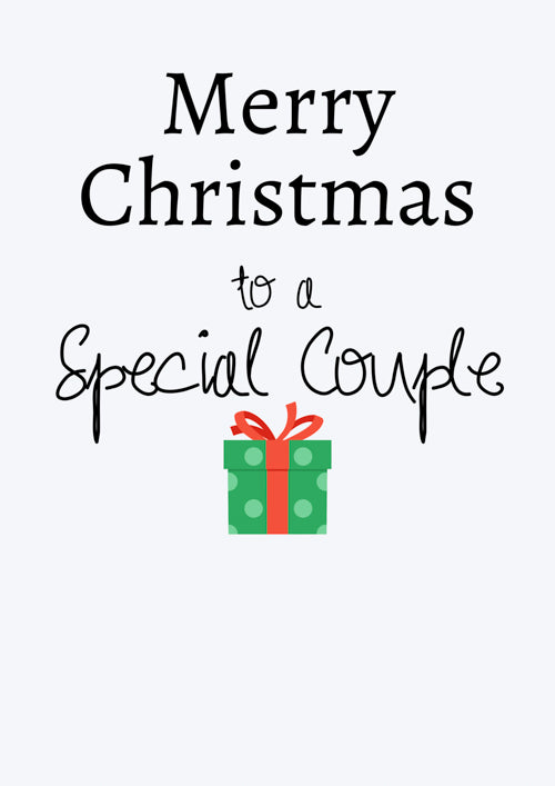 Special Couple Christmas Card Personalisation
