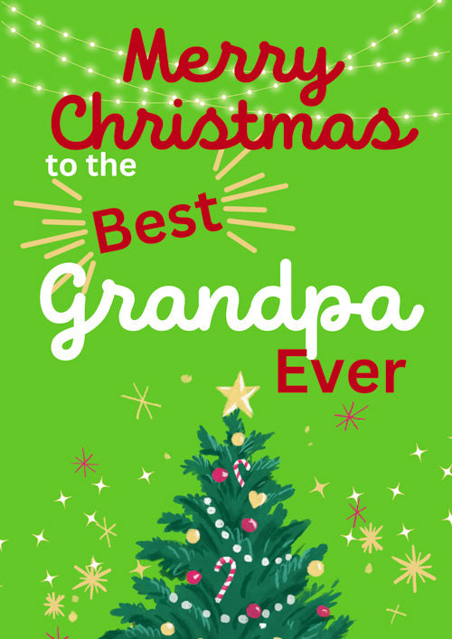 Grandpa Christmas Card Personalisation
