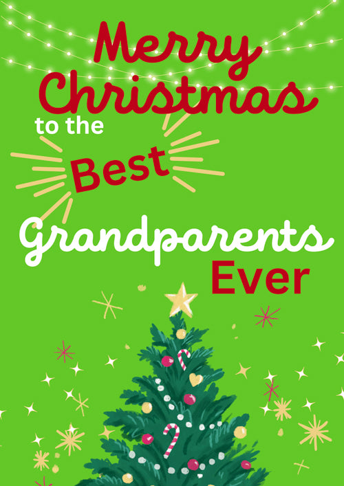 Grandparents Christmas Card Personalisation