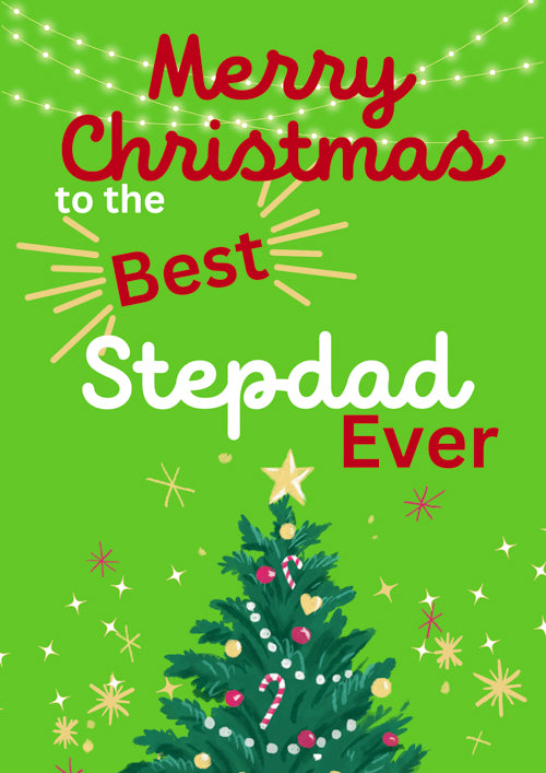 Step Dad Christmas Card Personalisation
