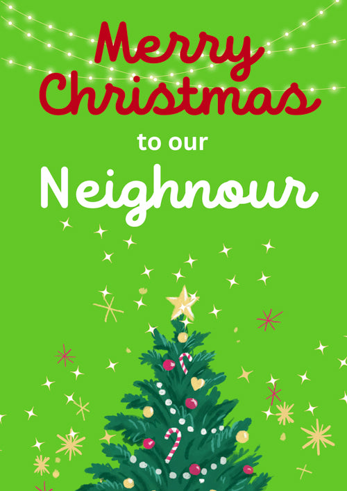 Neighnour Christmas Card Personalisation