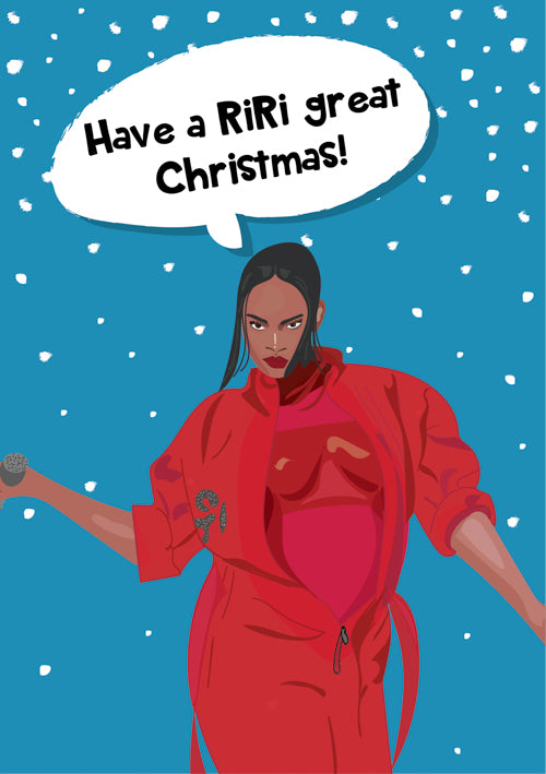 Funny Female Christmas Card Personalisation