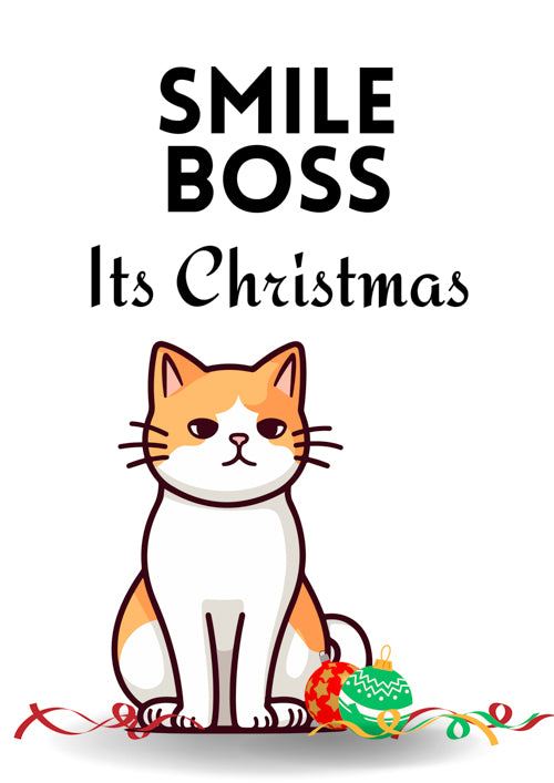 Boss Christmas Card Personalisation