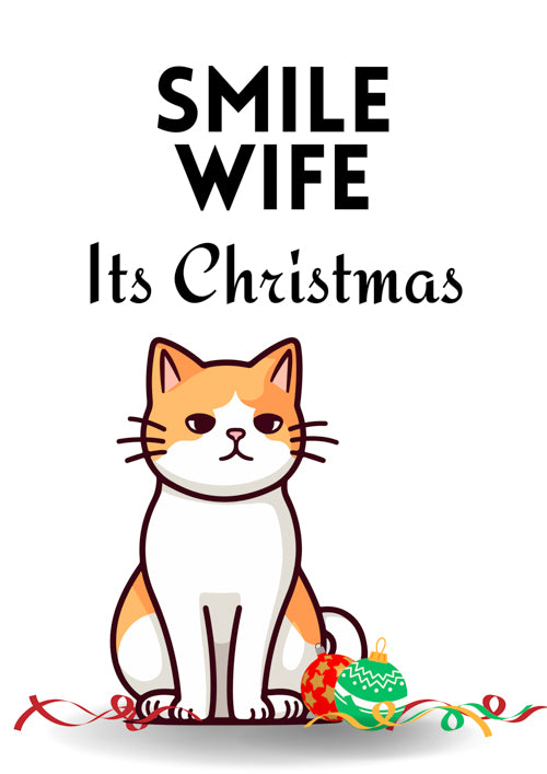 Wife Christmas Card Personalisation