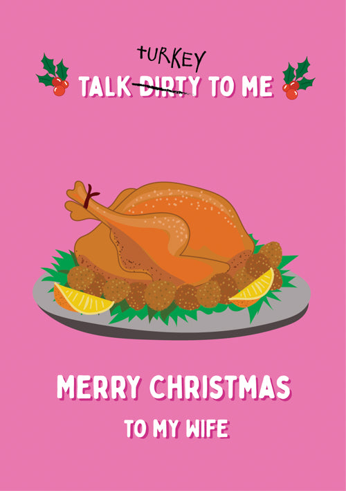 Funny Wife Christmas Card Personalisation