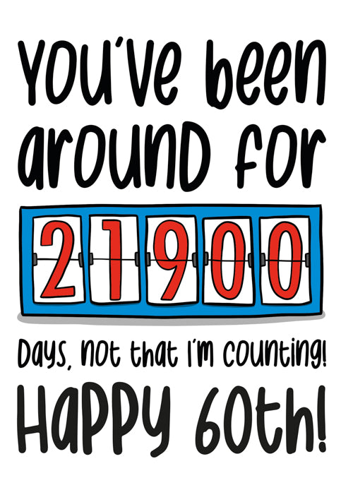 Humour 60th Birthday Card Personalisation