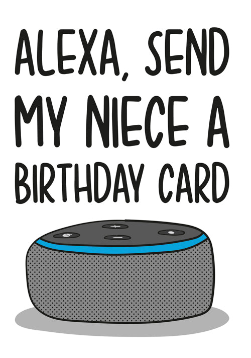 Humour Niece Birthday Card Personalisation