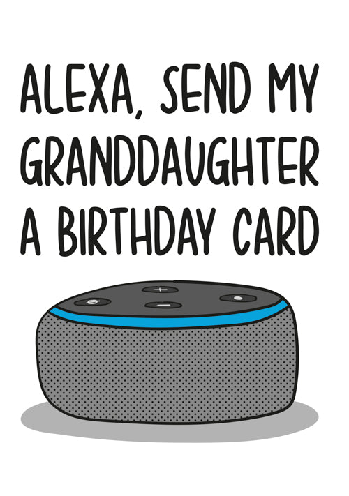 Humour Granddaughter Birthday Card Personalisation