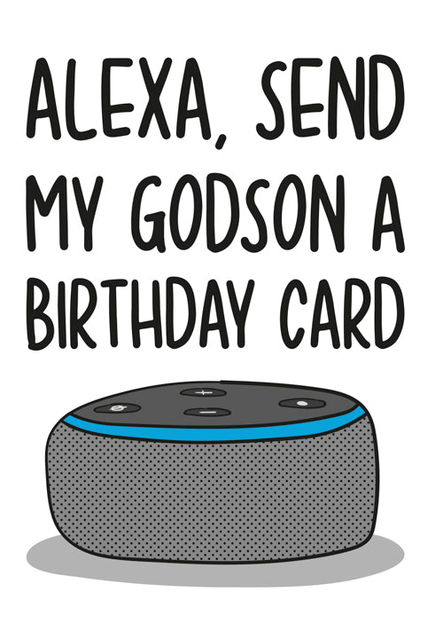Humour Godson Birthday Card Personalisation