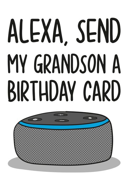 Humour Grandson Birthday Card Personalisation