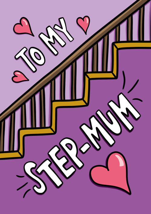 Funny Step Mum Mothers Day Card Personalisation