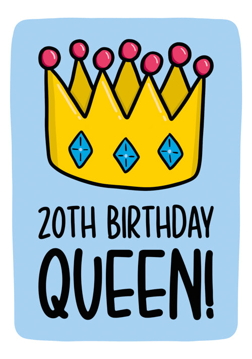 20th Female Birthday Card Personalisation