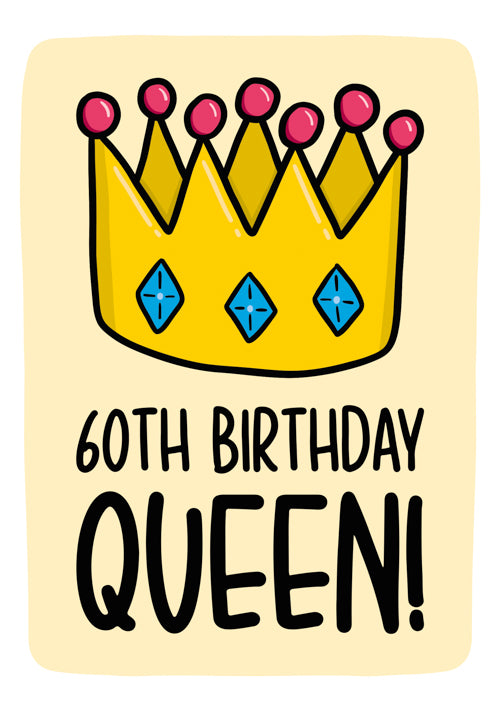 60th Female Birthday Card Personalisation