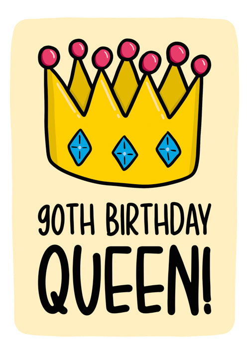 90th Female Birthday Card Personalisation
