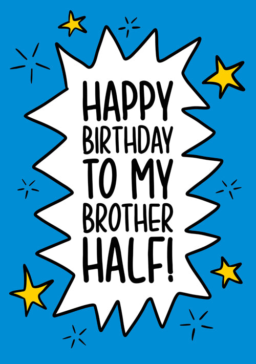 Step Brother Birthday Card Personalisation