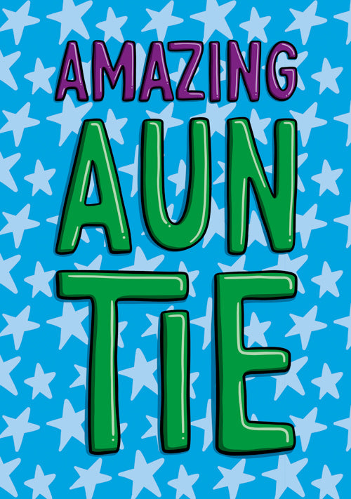 Auntie Birthday Card Personalisation